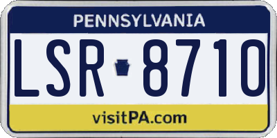 PA license plate LSR8710