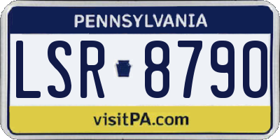 PA license plate LSR8790