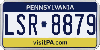 PA license plate LSR8879