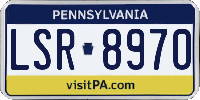 PA license plate LSR8970