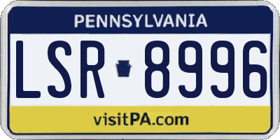 PA license plate LSR8996