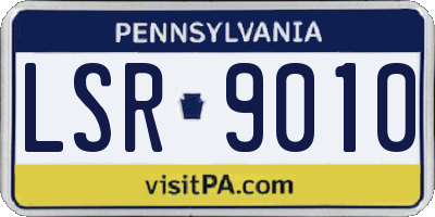 PA license plate LSR9010