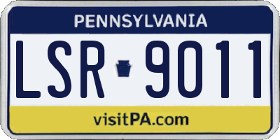 PA license plate LSR9011