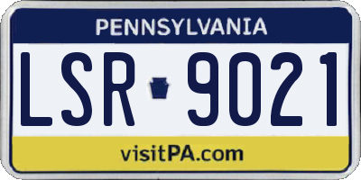 PA license plate LSR9021