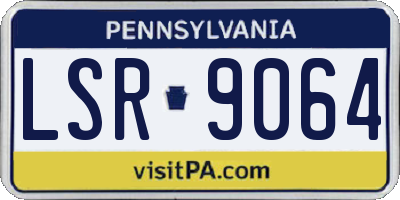 PA license plate LSR9064
