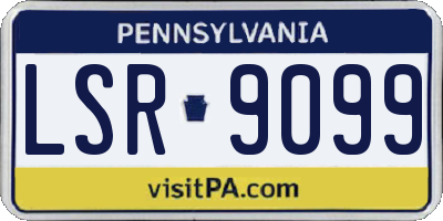 PA license plate LSR9099