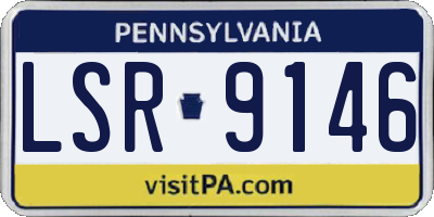 PA license plate LSR9146