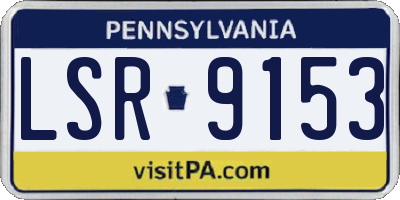 PA license plate LSR9153