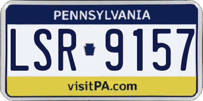 PA license plate LSR9157