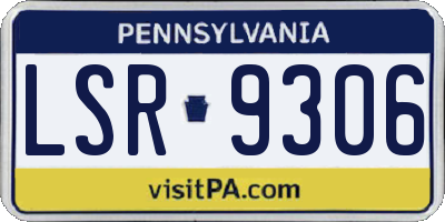 PA license plate LSR9306