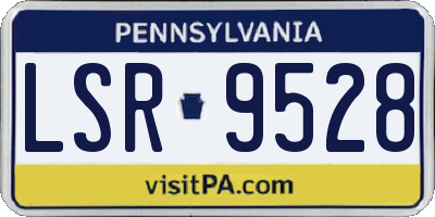 PA license plate LSR9528
