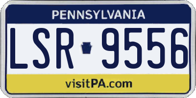 PA license plate LSR9556
