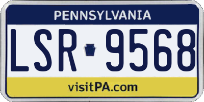 PA license plate LSR9568