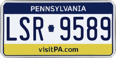 PA license plate LSR9589