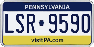 PA license plate LSR9590