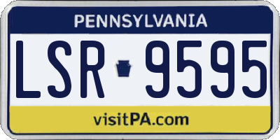 PA license plate LSR9595