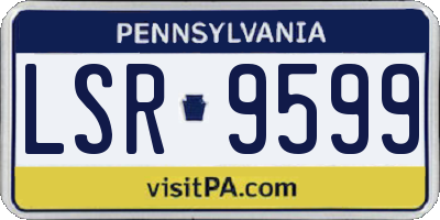 PA license plate LSR9599
