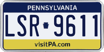 PA license plate LSR9611