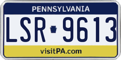PA license plate LSR9613
