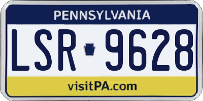PA license plate LSR9628