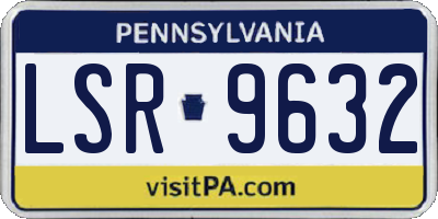 PA license plate LSR9632