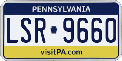 PA license plate LSR9660