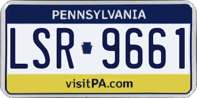 PA license plate LSR9661