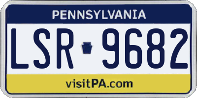 PA license plate LSR9682