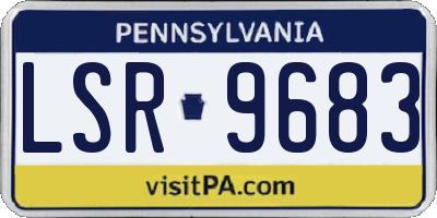 PA license plate LSR9683