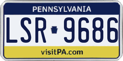 PA license plate LSR9686