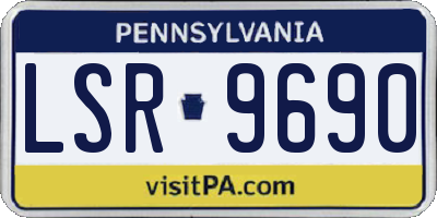 PA license plate LSR9690