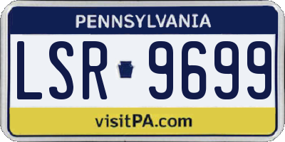 PA license plate LSR9699