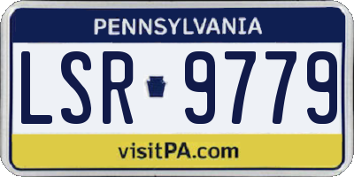 PA license plate LSR9779
