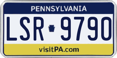 PA license plate LSR9790