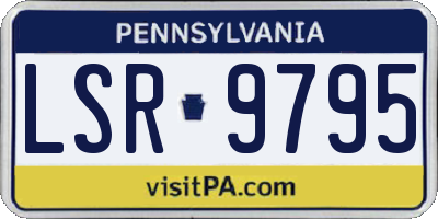 PA license plate LSR9795