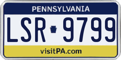 PA license plate LSR9799