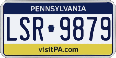 PA license plate LSR9879