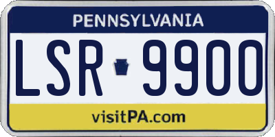 PA license plate LSR9900