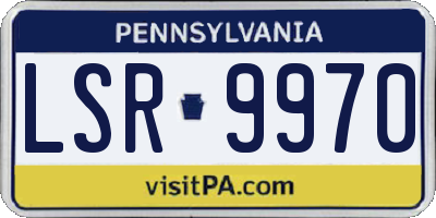 PA license plate LSR9970