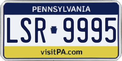 PA license plate LSR9995