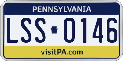 PA license plate LSS0146