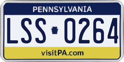 PA license plate LSS0264