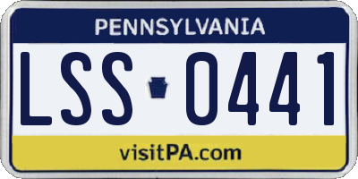 PA license plate LSS0441