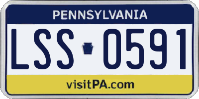PA license plate LSS0591