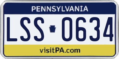 PA license plate LSS0634