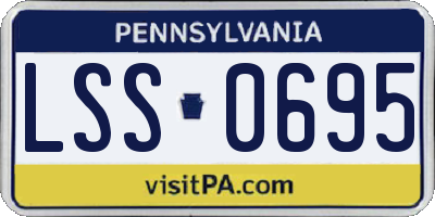 PA license plate LSS0695