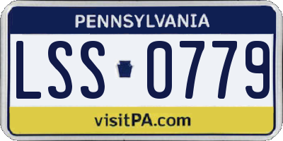 PA license plate LSS0779