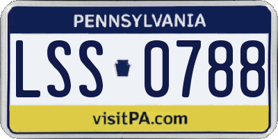PA license plate LSS0788