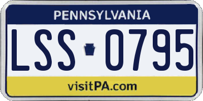 PA license plate LSS0795