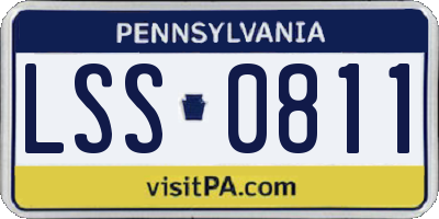 PA license plate LSS0811